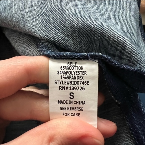 Wild Honey | NWT Denim Zip Detail Mini Dress - Picture 5 of 5